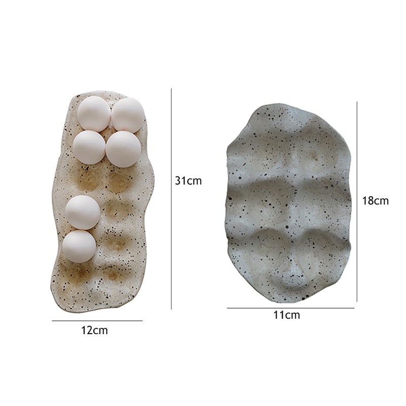 Nordic-Style Grids Egg Tray