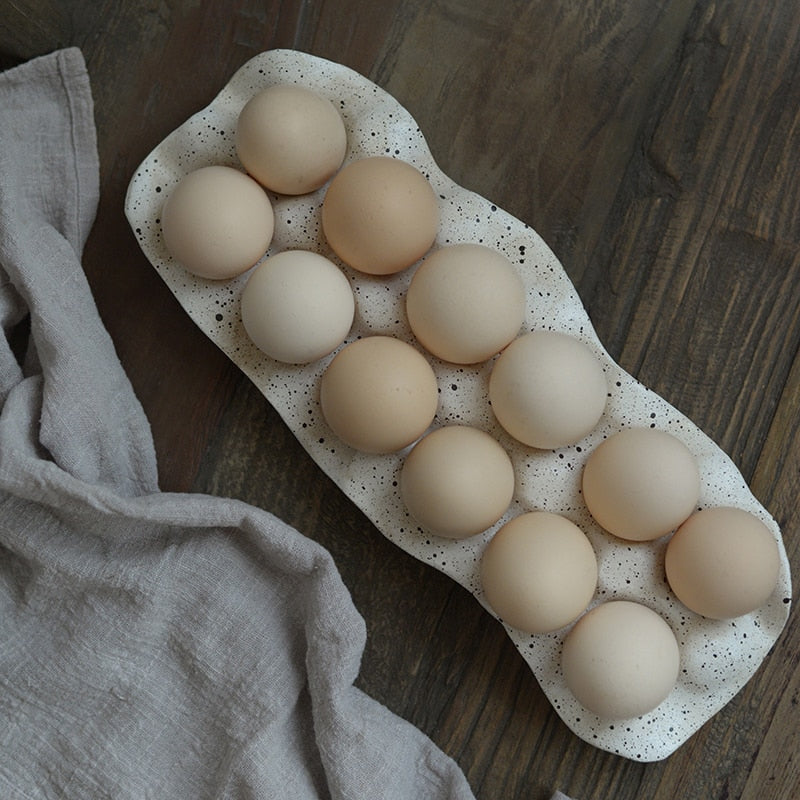 Nordic-Style Grids Egg Tray