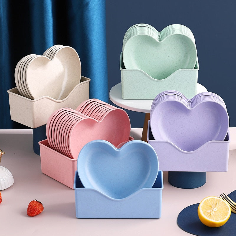 Spit Bone Dish Round Square Set