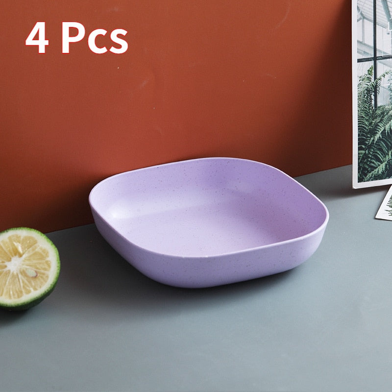 Wheat Square Snack Plate