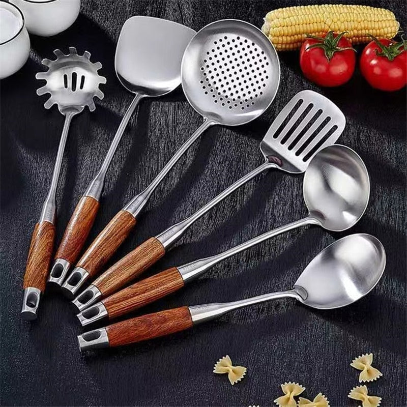Stainless Steel Spatula Rosewood Handle