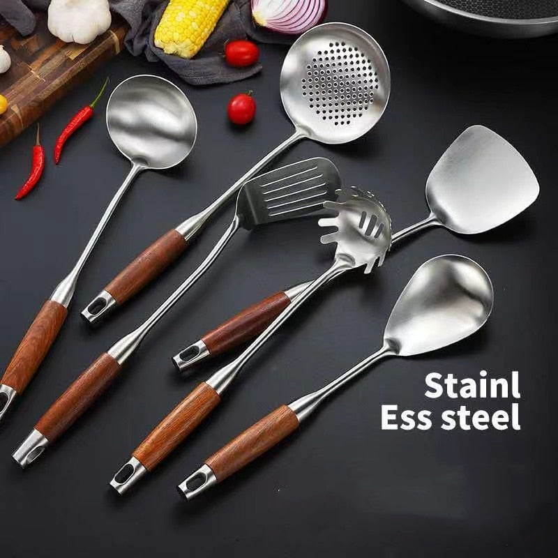 Stainless Steel Spatula Rosewood Handle