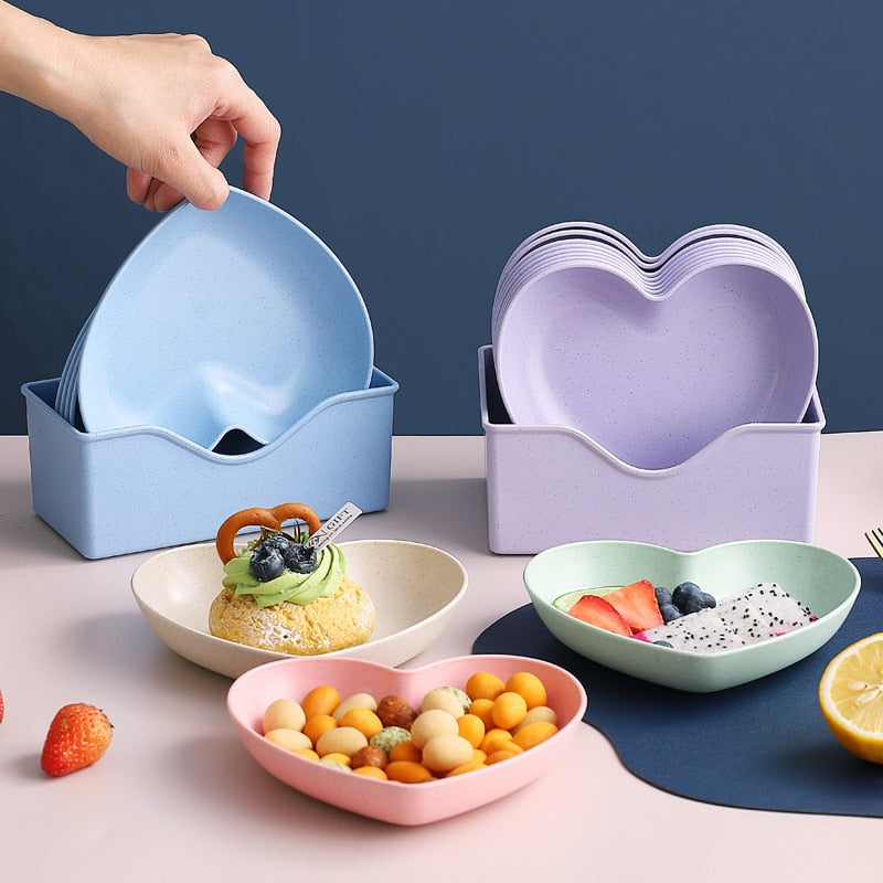 Spit Bone Dish Round Square Set