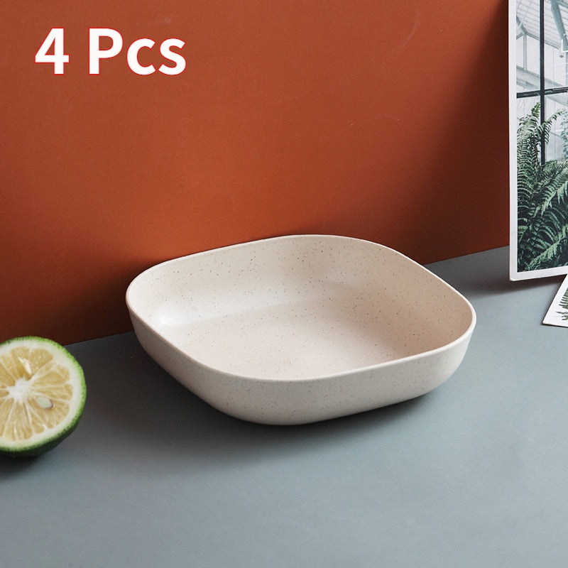 Wheat Square Snack Plate