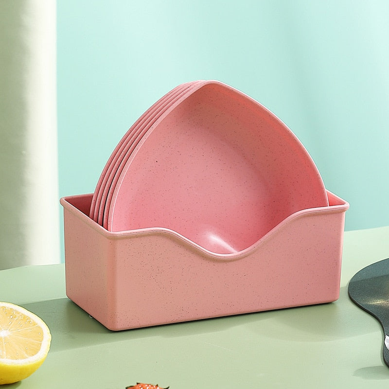 Spit Bone Dish Round Square Set