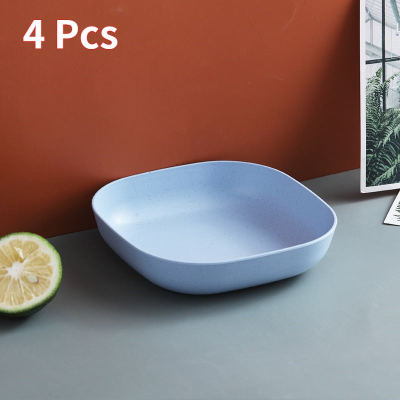 Wheat Square Snack Plate