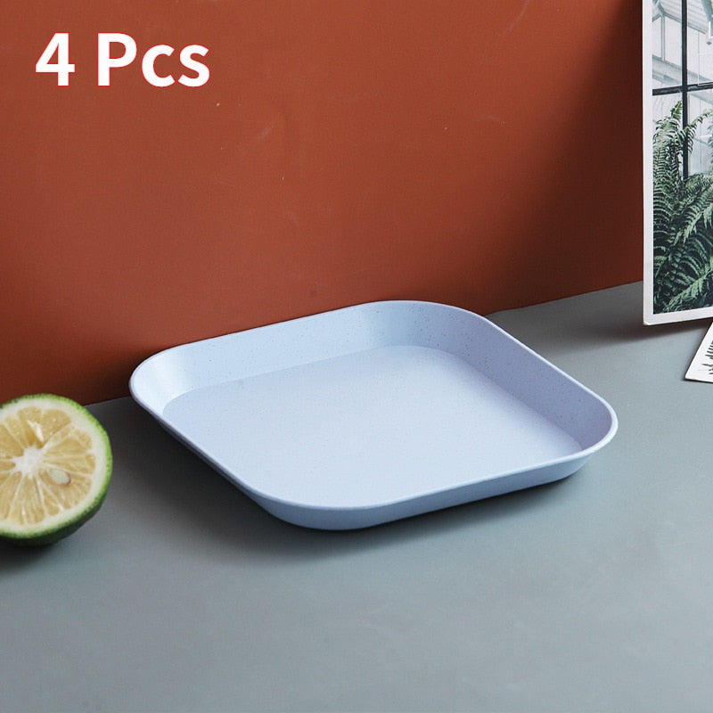 Wheat Square Snack Plate