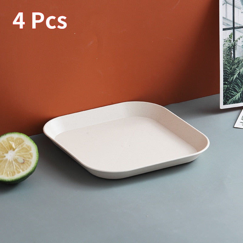 Wheat Square Snack Plate