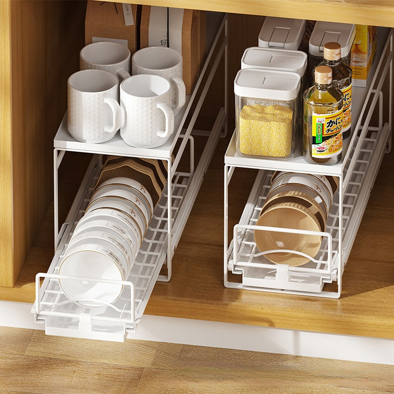 Kitchen Cabinet Organizer Rack