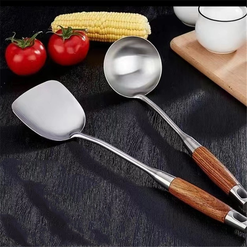 Stainless Steel Spatula Rosewood Handle
