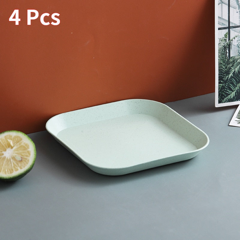 Wheat Square Snack Plate
