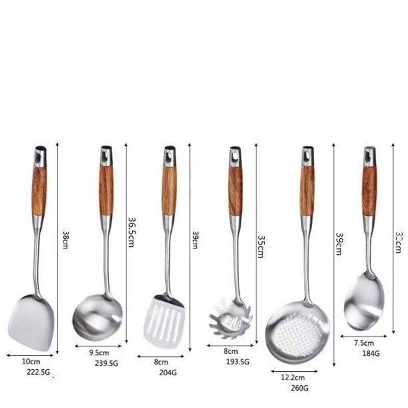 Stainless Steel Spatula Rosewood Handle