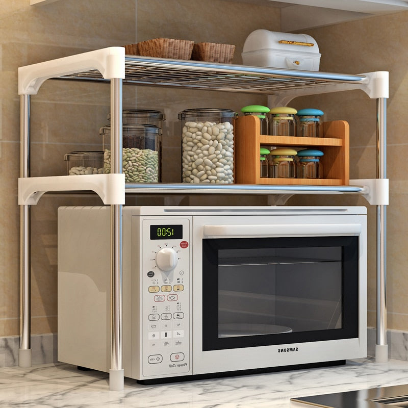 Microwave Oven Shelf Storage Rack
