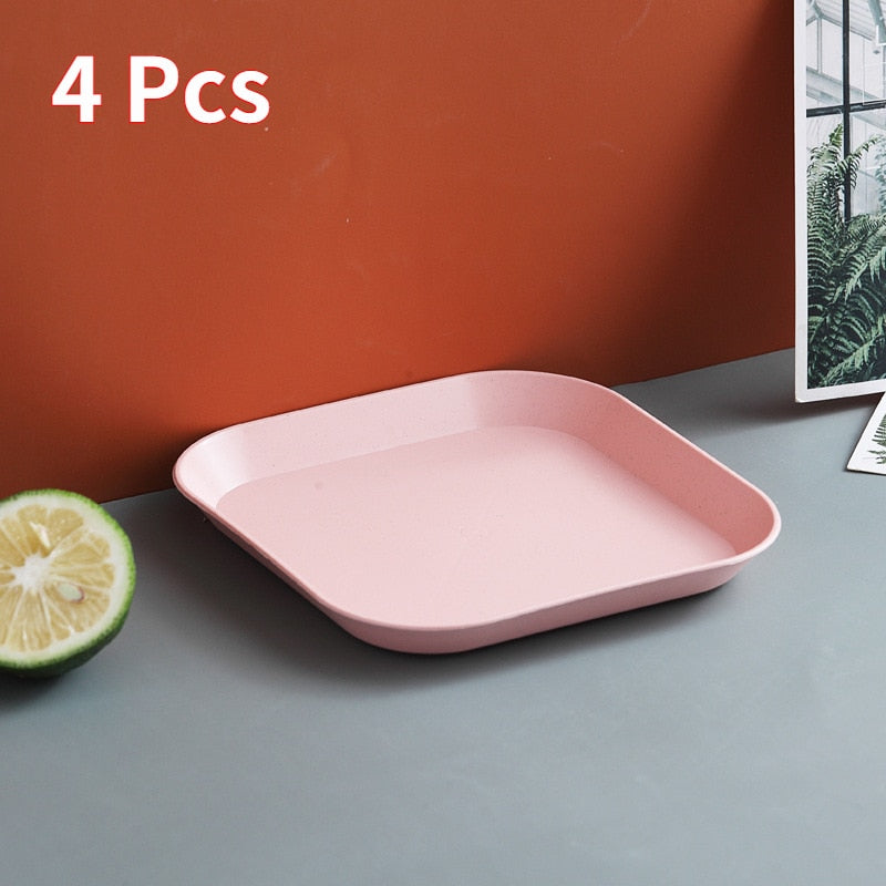 Wheat Square Snack Plate
