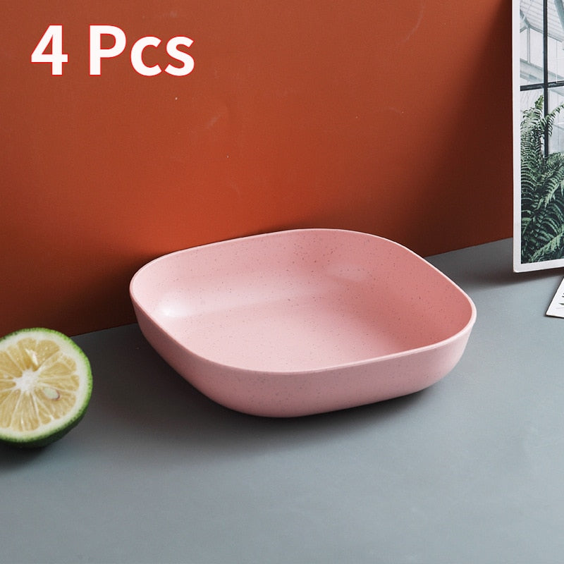 Wheat Square Snack Plate