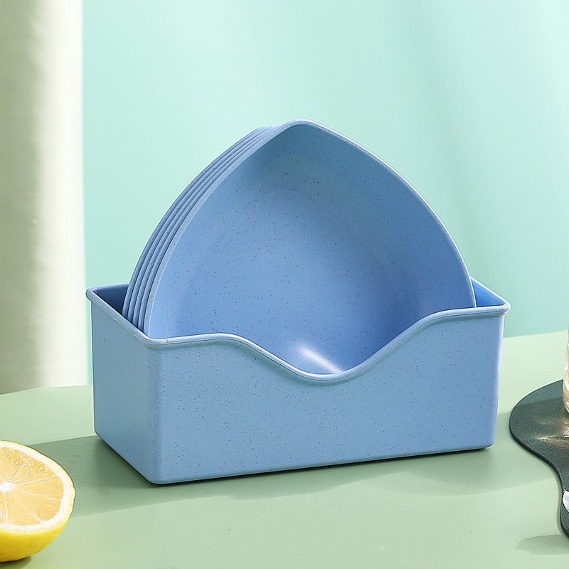 Spit Bone Dish Round Square Set