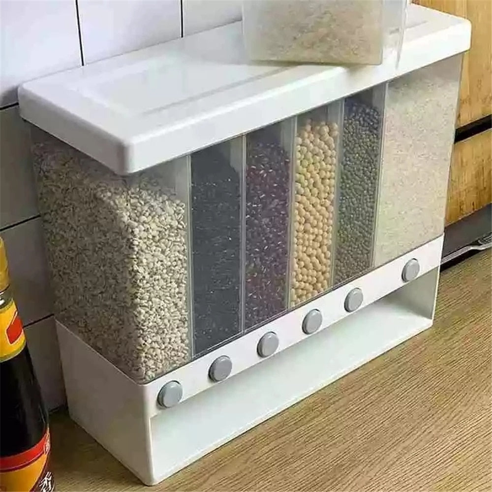 Food Dispenser Grain Storage Jar