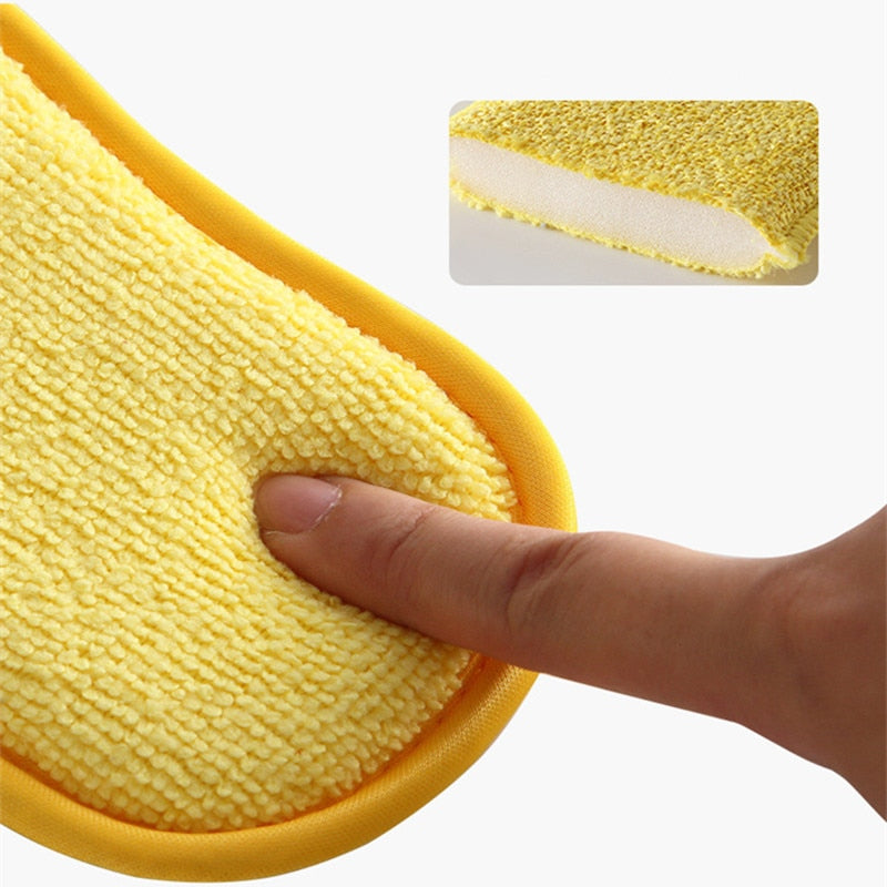 Non-Scratch Microfiber Sponge